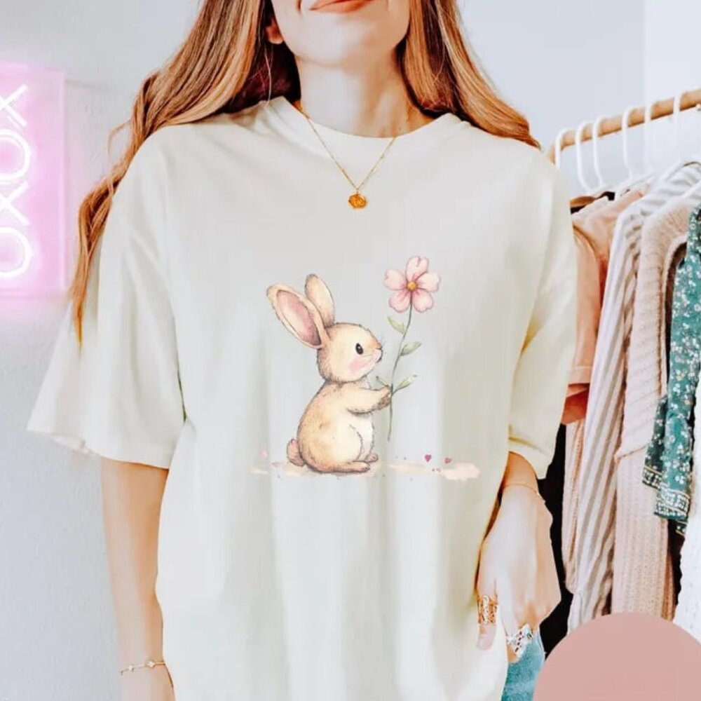 Cute Easter Bunny Shirt, Spring Tee, Bunny Lover Gift
